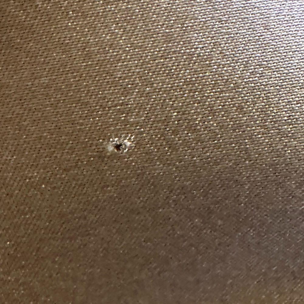 Express 100% Silk Tan Button Down Shirt *callout see pics - Picture 5 of 6